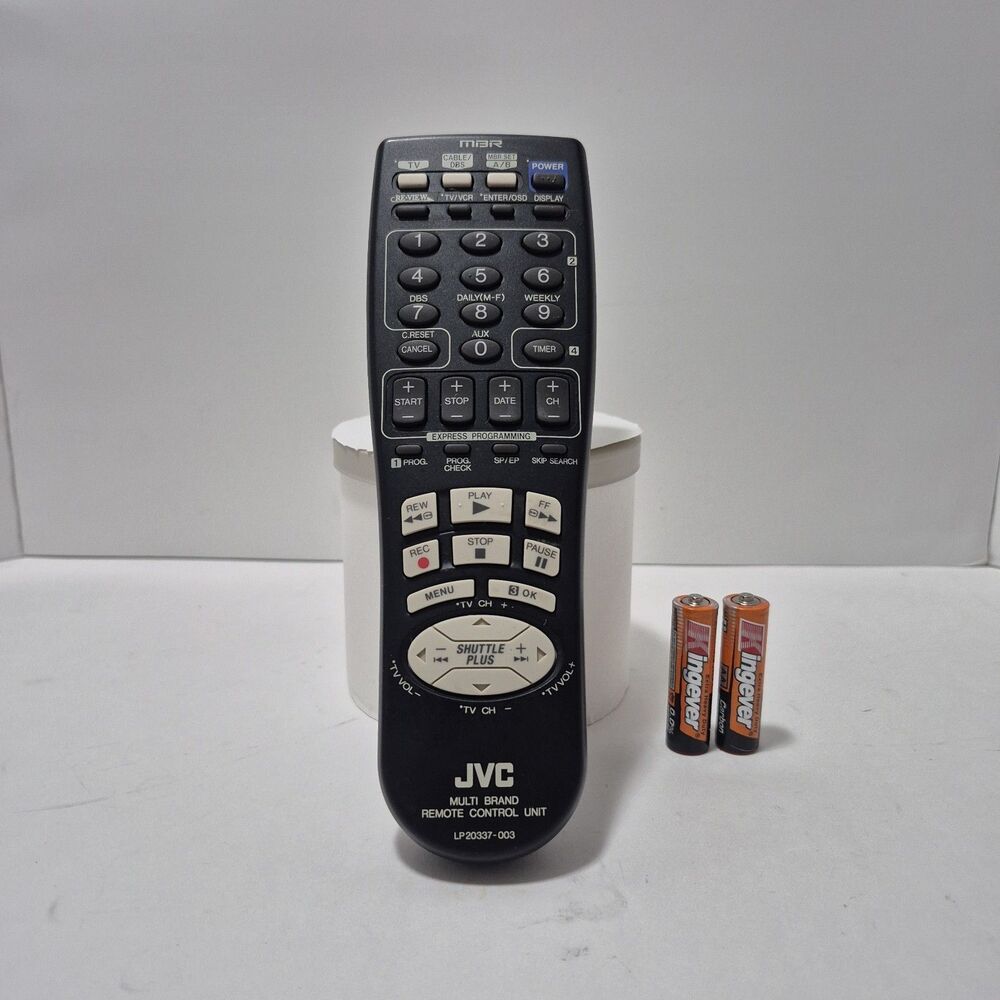 OEM JVC LP20337-003 TV VHS VCR Remote Control HR-S3500U HR-S3800U HR-VP652U